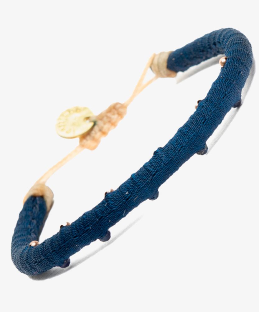 Pulsera ICM - LISO ENROLLADO CON PIEDRA 