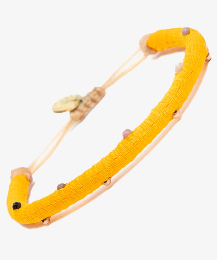 Pulsera ICM - LISO ENROLLADO CON PIEDRA 