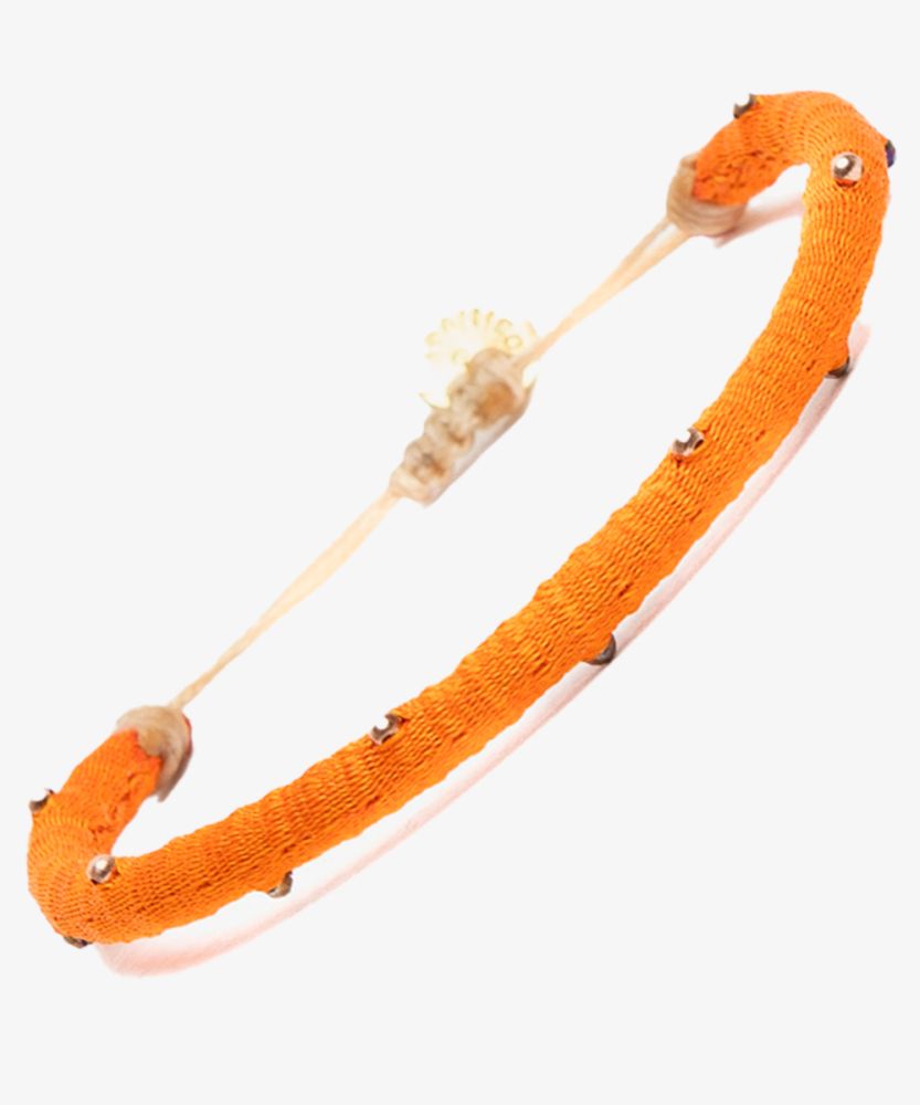 Pulsera ICM - LISO ENROLLADO CON PIEDRA 