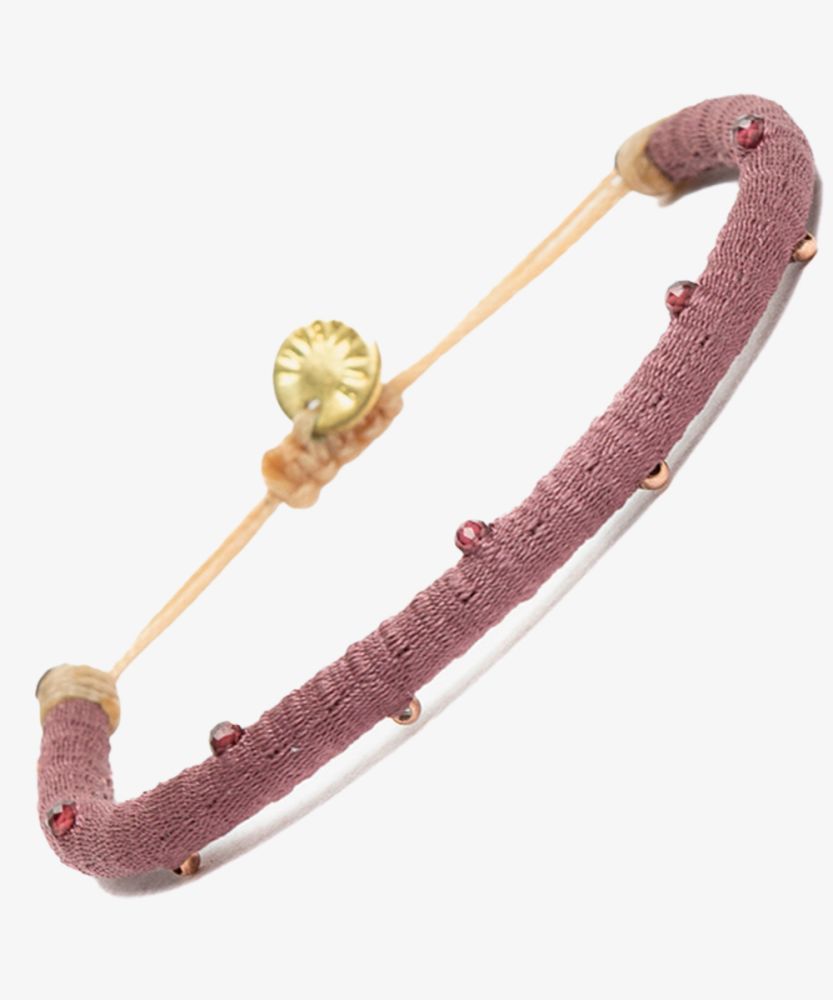 Pulsera ICM - LISO ENROLLADO CON PIEDRA 