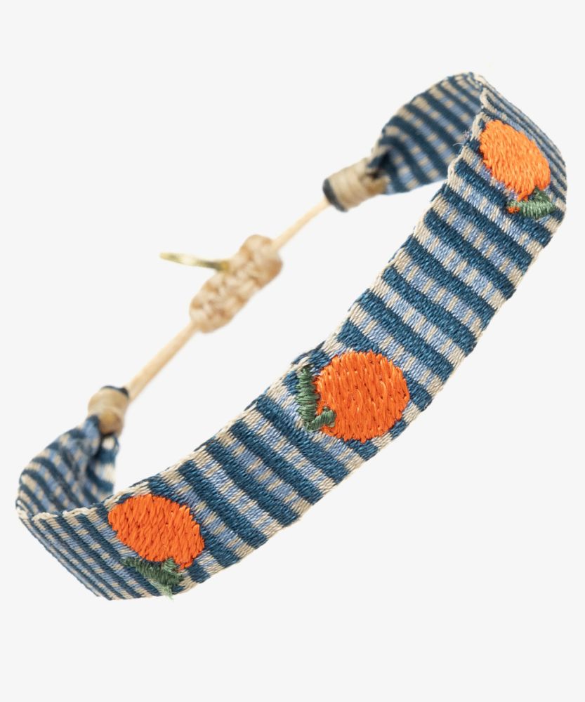 PULSERA BORDADA - NARANJA