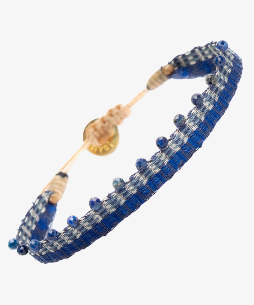 ARGANTINA ALAMEIN - AZUL CON PIEDRAS LAPISLAZULI 