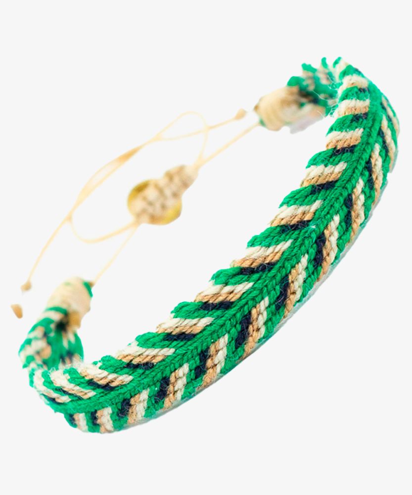 Pulsera CAPTAIN - Verde & Marrón
