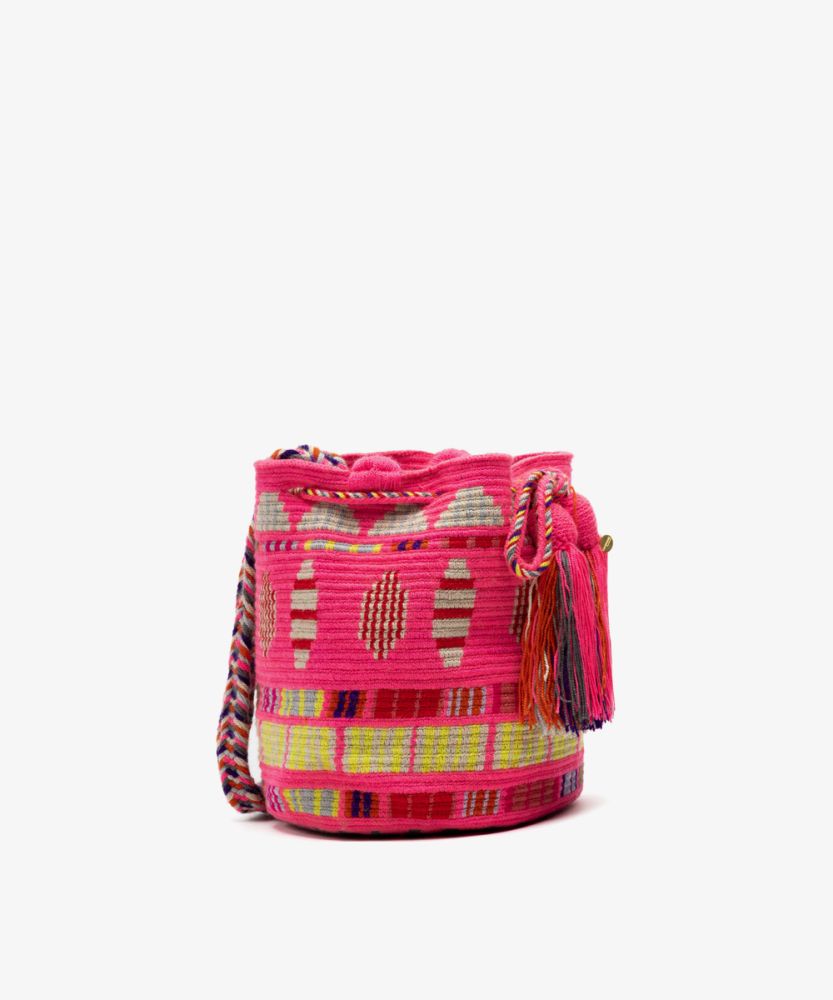 BOLSO CRUZADO M - ARIES - FUCSIA Y ROJO
