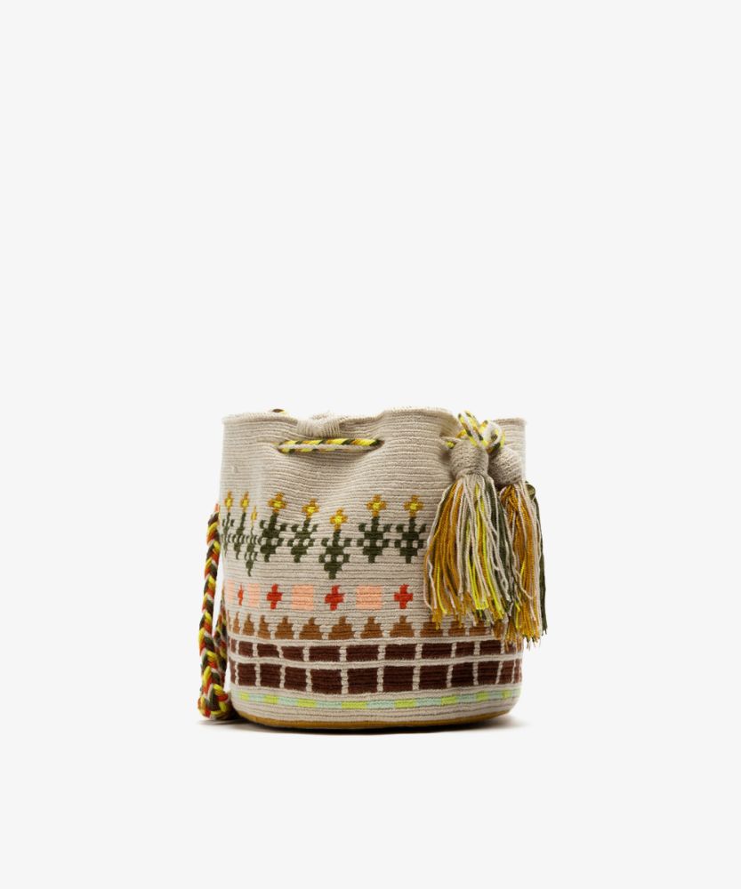 Crossbody Bag M - DRAGON - BEIGE & BROWN