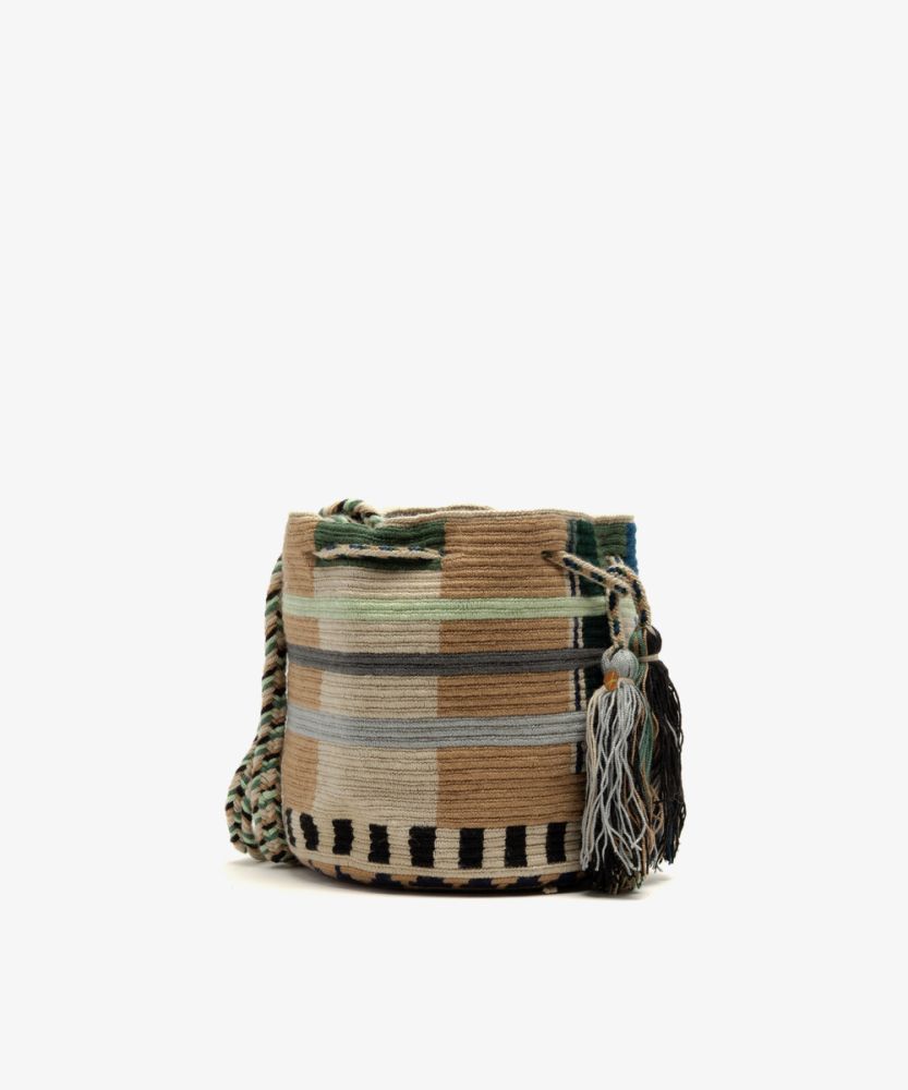 BOLSO CRUZADO M - MILA- TOSTADO Y CAMELLO