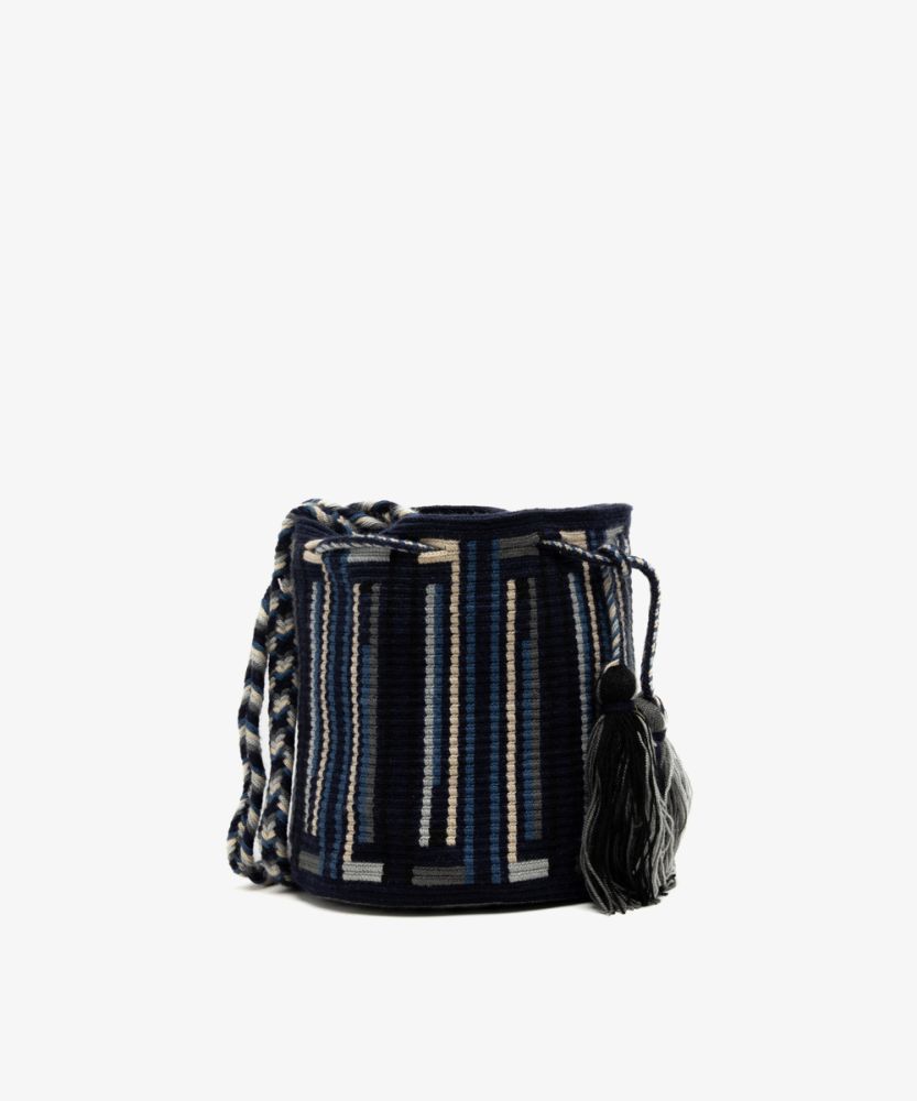 Crossbody Bag M - LUCINDA - BLUE & NAVY BLUE