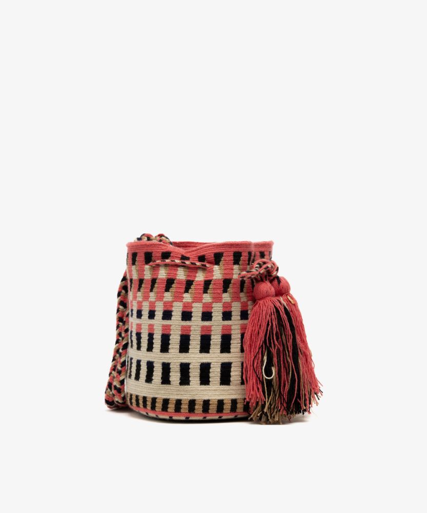 Crossbody Bag M - CALLISTA - PINK & BEIGE