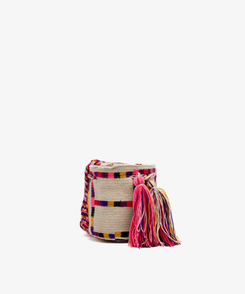 Extrasmall Wayuu Bag- CAPRICORNUS - BEIGE & MULTICOLOR