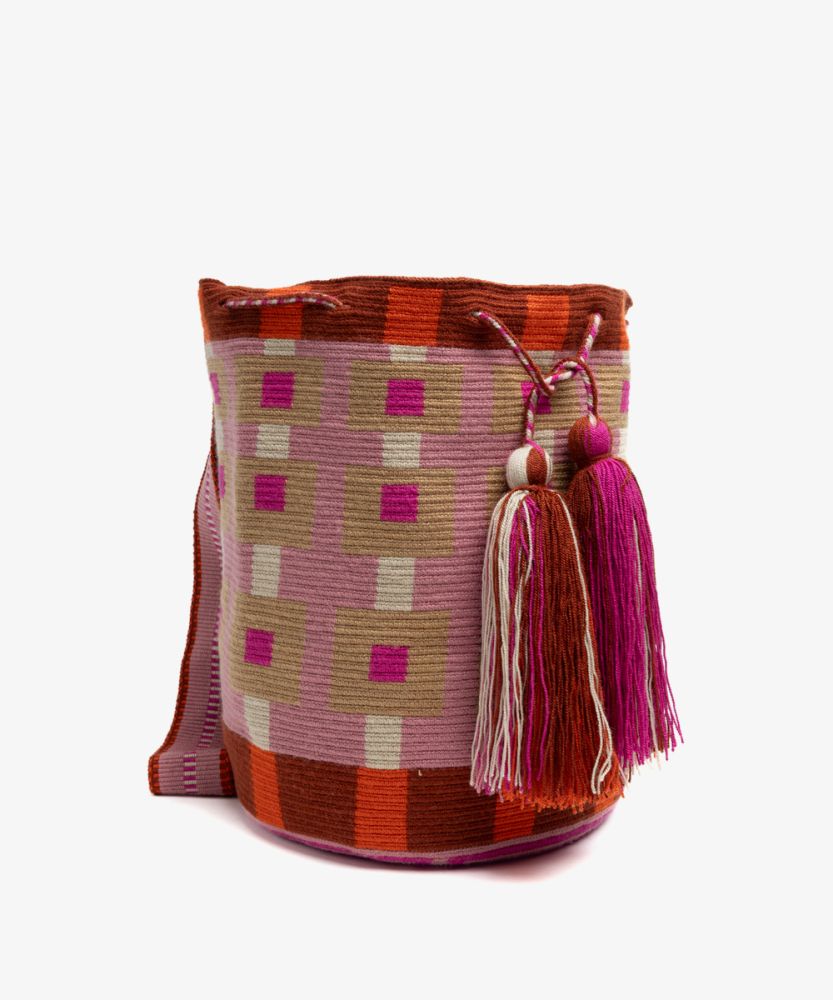 Bolso Cruzado L -  HERCULES - ROSA Y ROJO