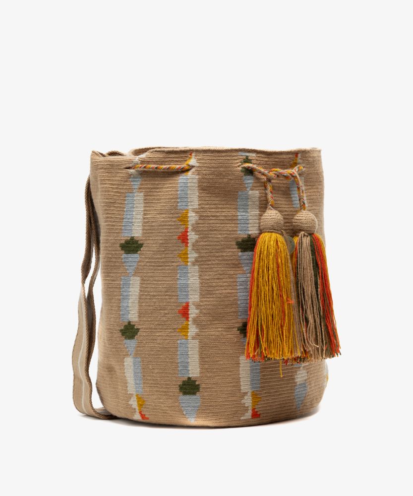 Crossbody Bag L - AQUILA - CAMEL & BEIGE