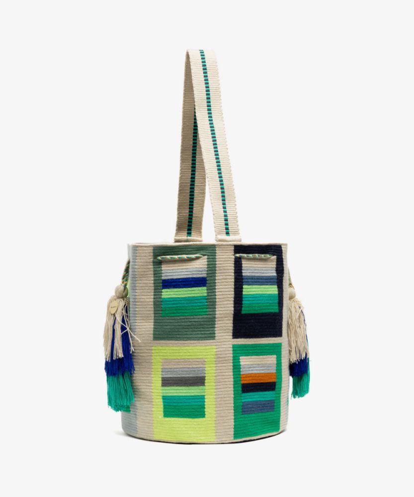 Ana Bag- ORION - BEIGE & GREEN