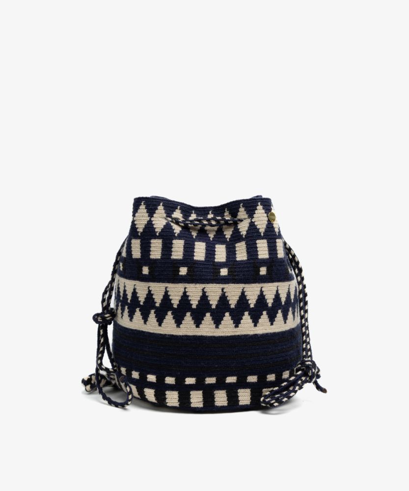 BOLSO MITRA- ARA - MARINO Y BEIGE