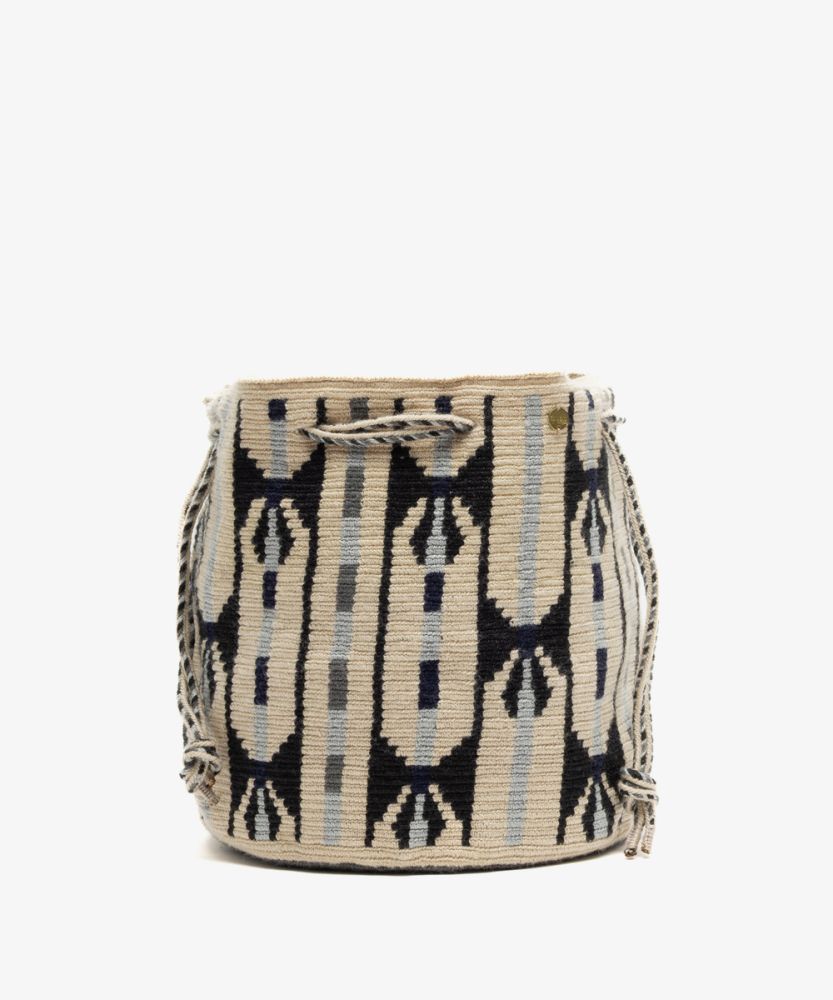 BOLSO MITRA - CIRCINUS - BEIGE Y GRIS CLARO