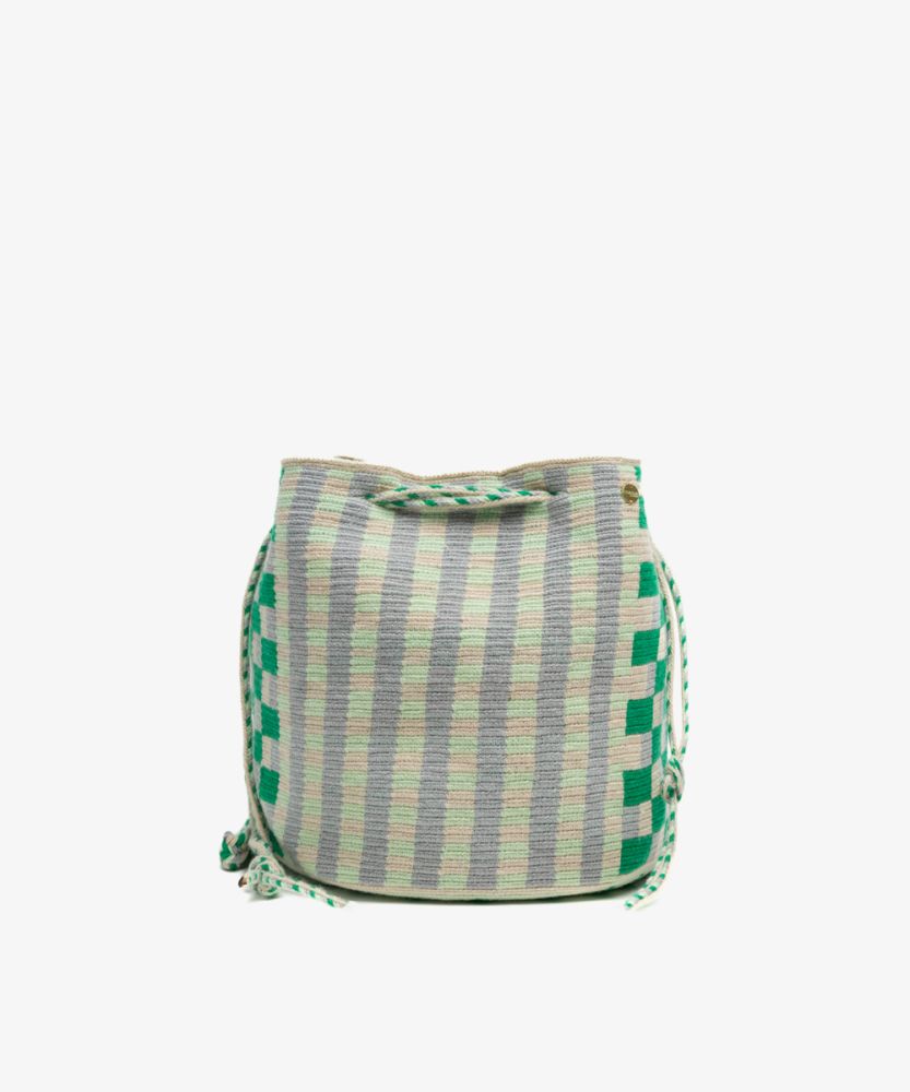 BOLSO MITRA - SWORDFISH - GRIS CLARO Y VERDE CLARO