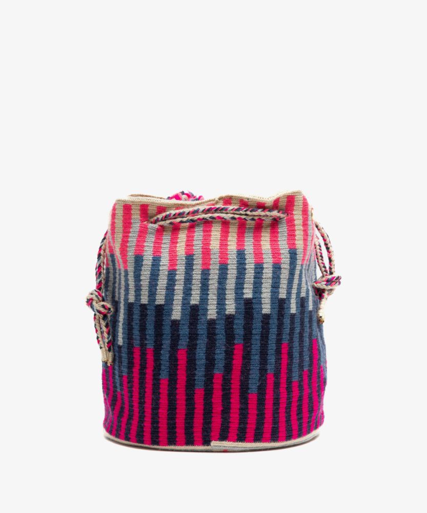 BOLSO MITRA - LYNX - ROSA NEON Y FUCSIA