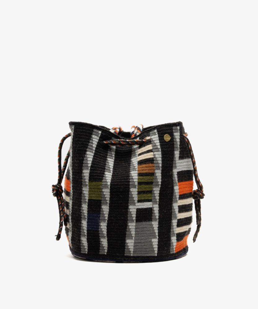 BOLSO MITRA - CORVUS - NEGRO Y GRIS