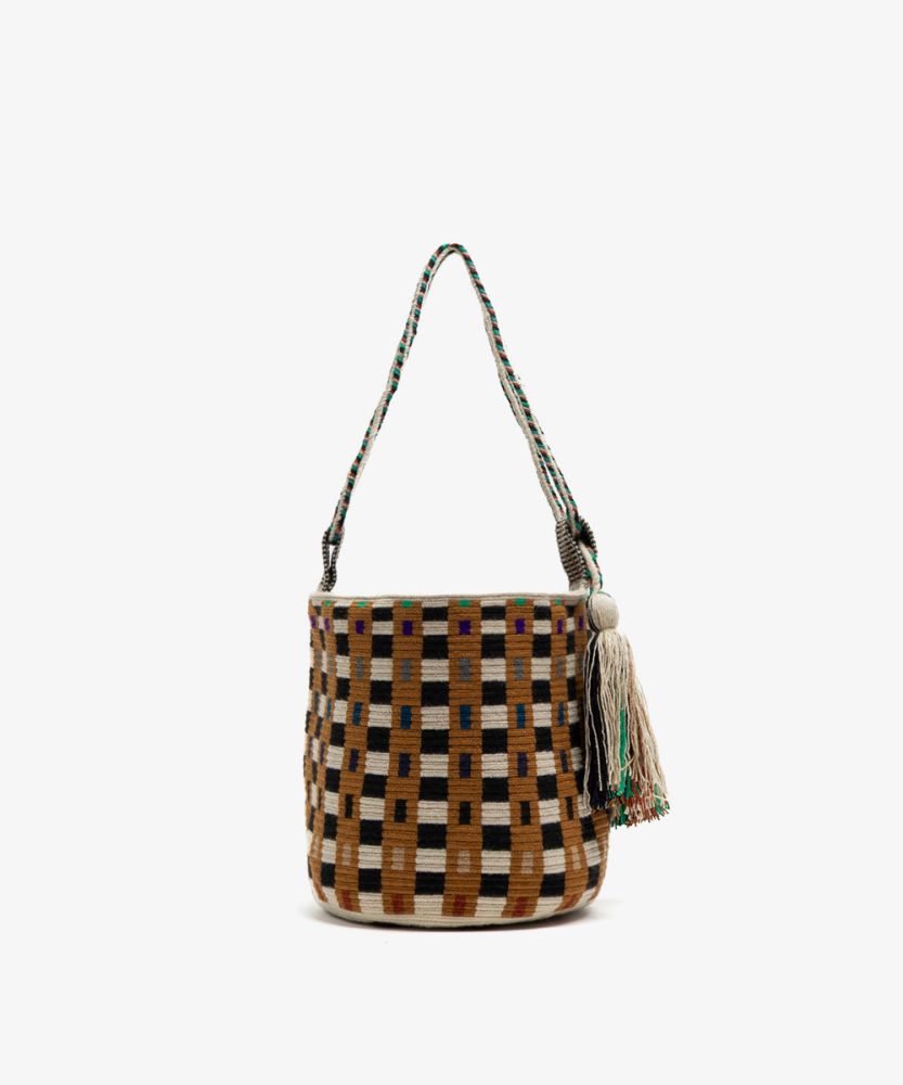 Camberra Bag - Mustard & beige