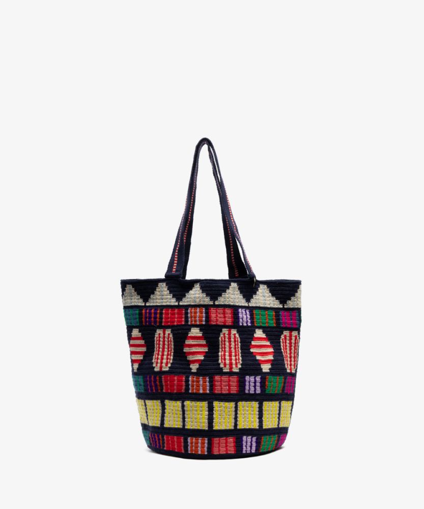 CALA BAG - ARIES - NAVY BLUE & MULTICOLOR