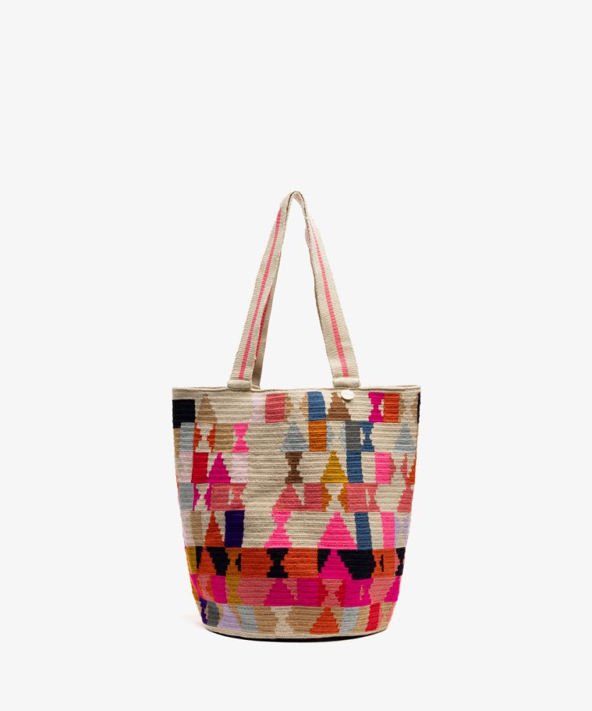 BOLSO CALA - HARE - FUCSIA Y MULTICOLOR