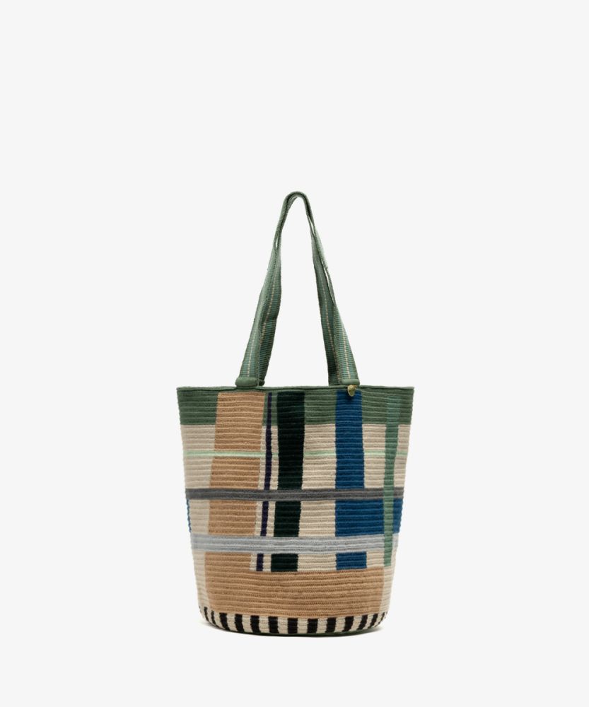 CALA BAG - JADEN GREEN & beige