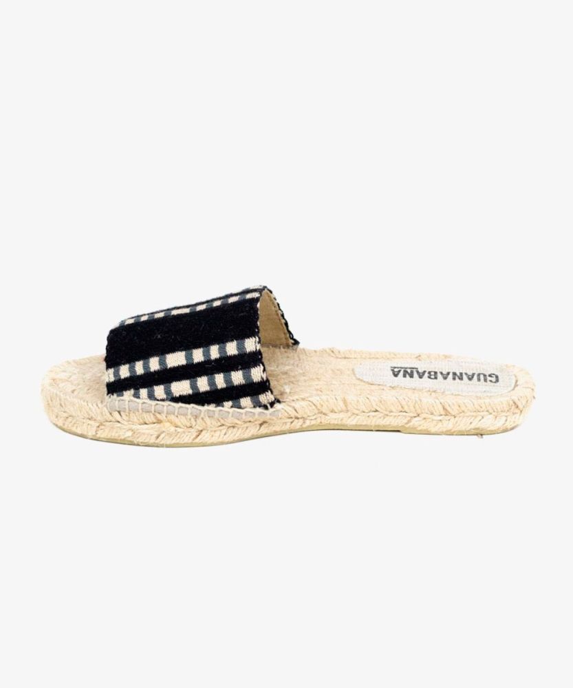 ALPARGATA MULE - GREENVILLE - NEGRO & GRIS