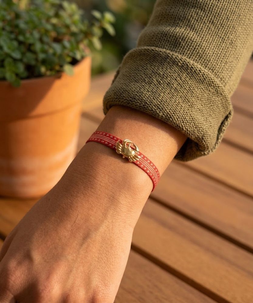 PULSERA CON CHARM - CANGREJO TAIRONA