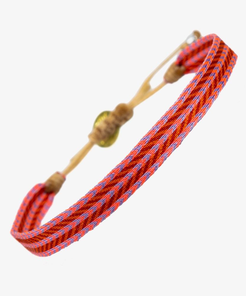 Pulsera Argantina 120 - NARANJA & LILA