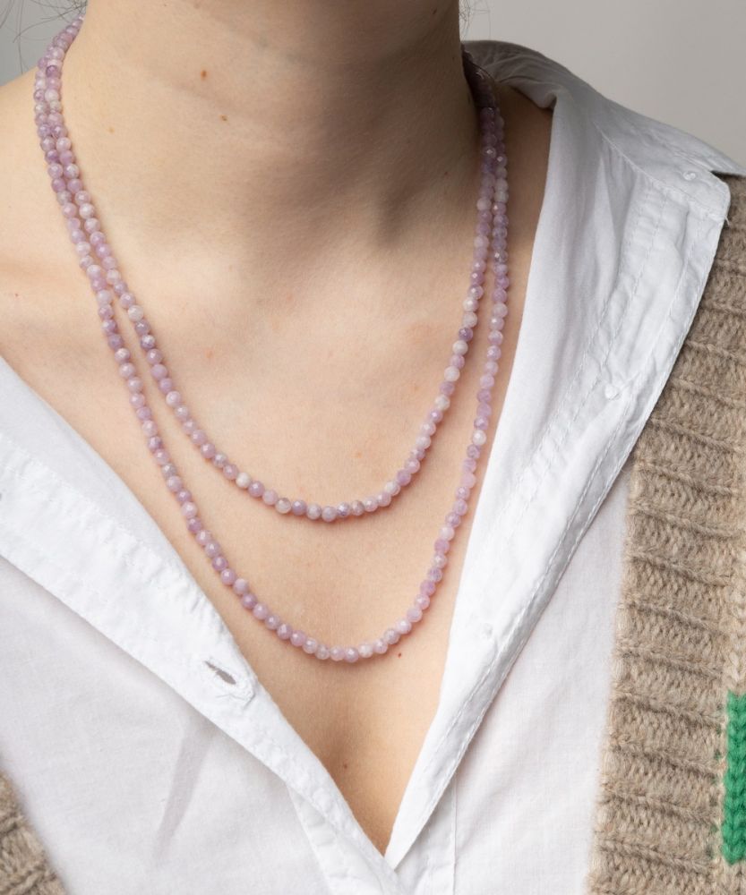 Necklace ANA - JASPE LILAC