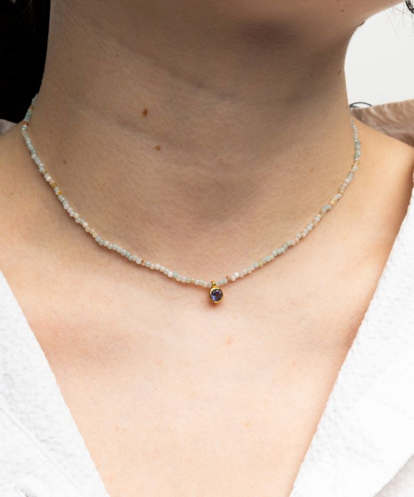 NECKLACE WITH SP STONE COLLECTION Lapislazuli