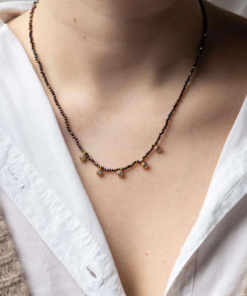 Claudia Necklace - IRRIDENT SPINEL