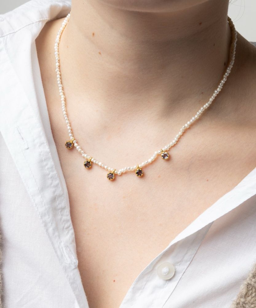 Claudia Necklace - Pearls