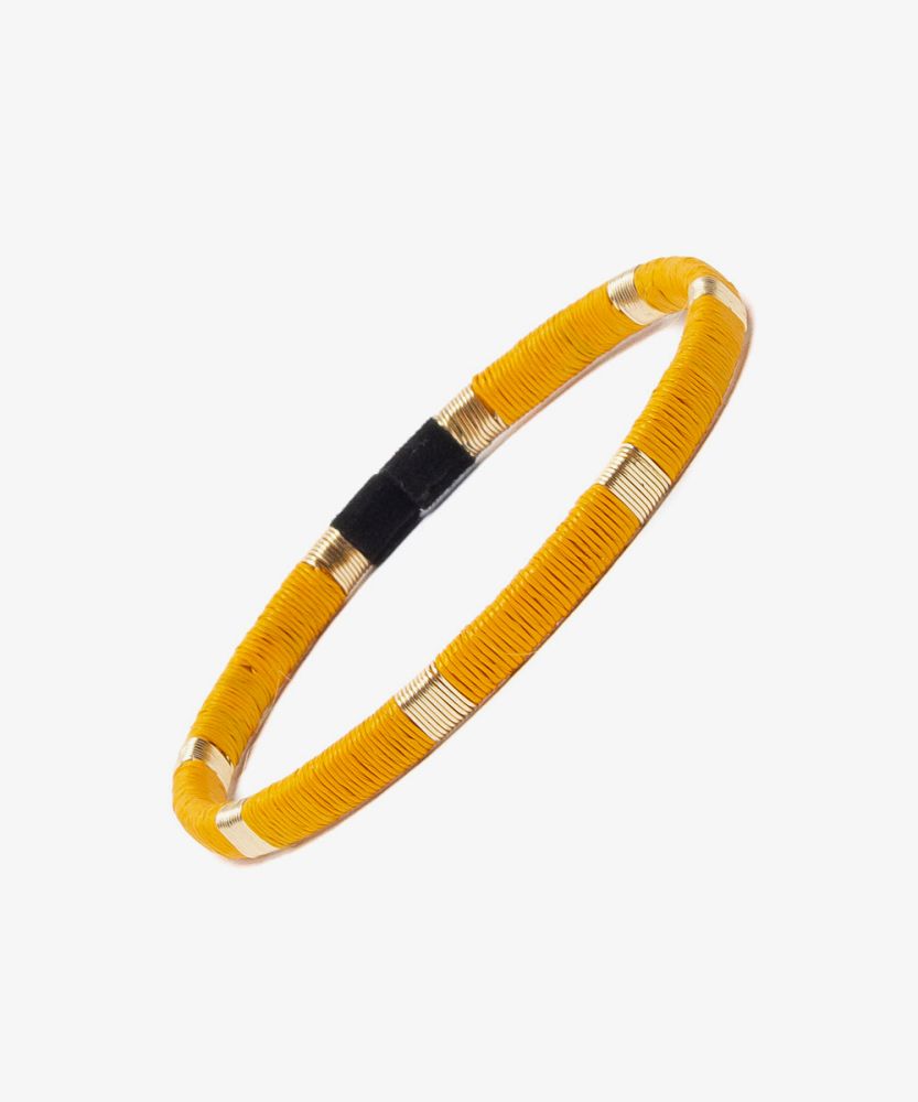 Pulsera Werregue, 5 mm - AMARILLO & DORADO