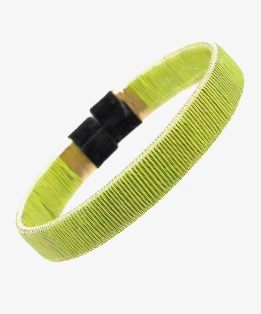 Werregue Color Bracelet, 1 cm, Unit MINT AND GOLDEN