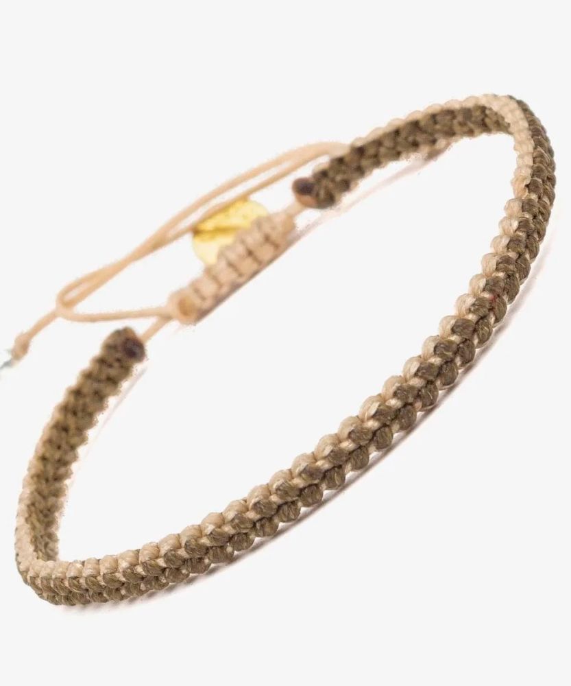 Earth bracelet - Kaki & Beige