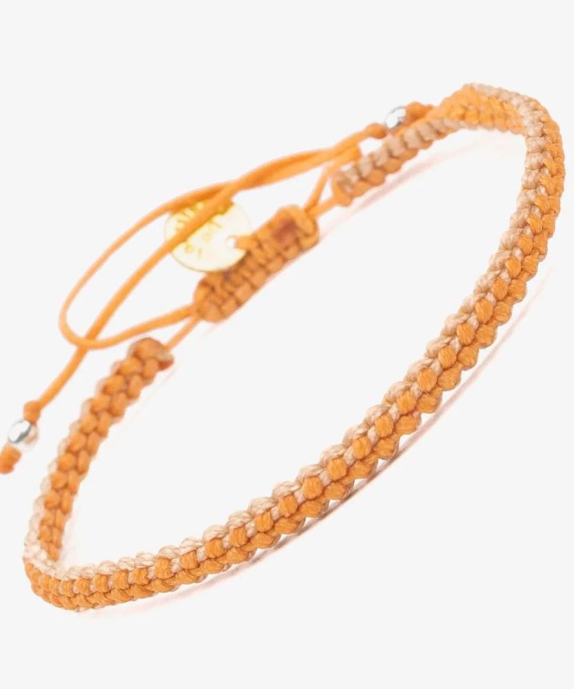 PULSERA EARTH - Beige & Naranja

