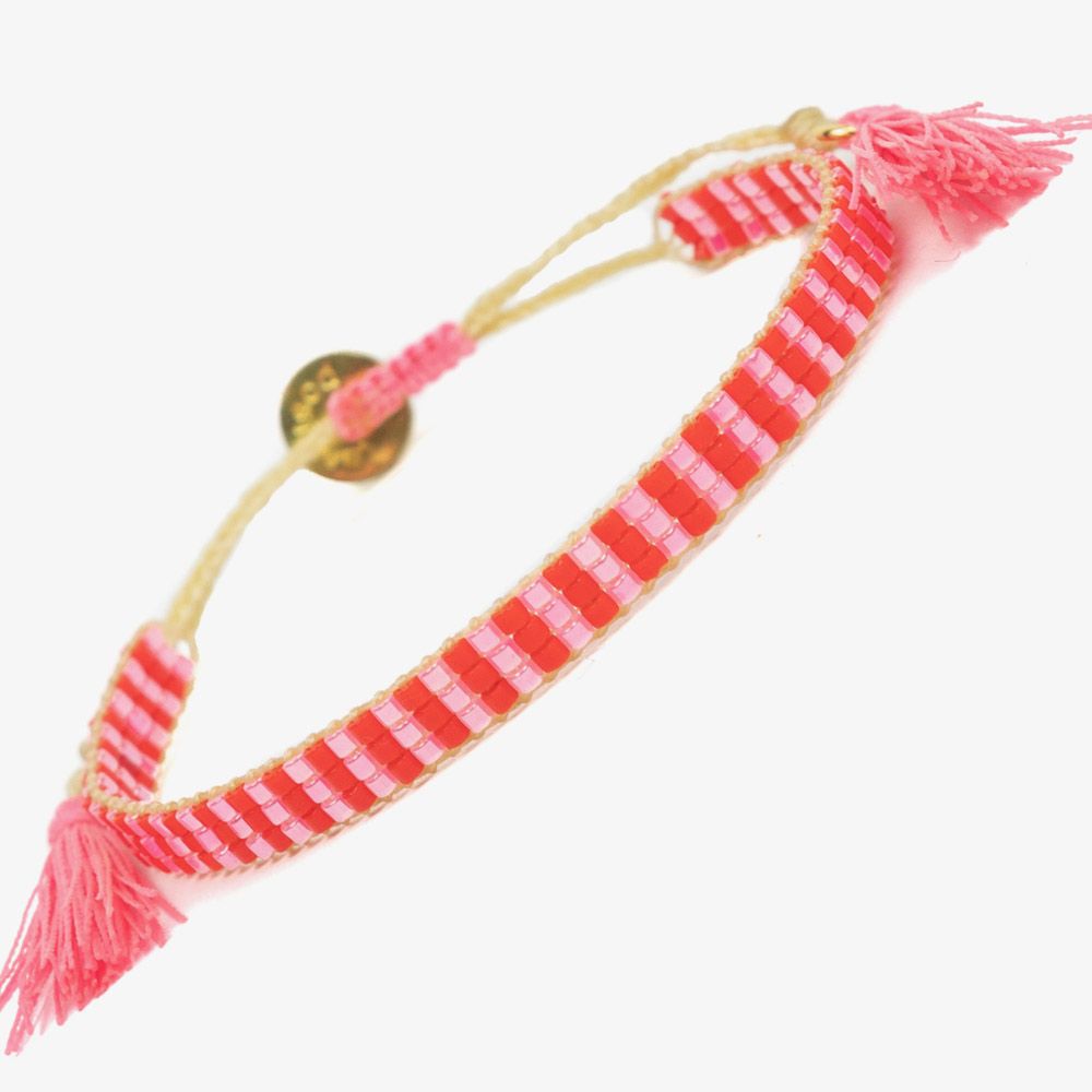 Bracelet STRASS - Pink & Red