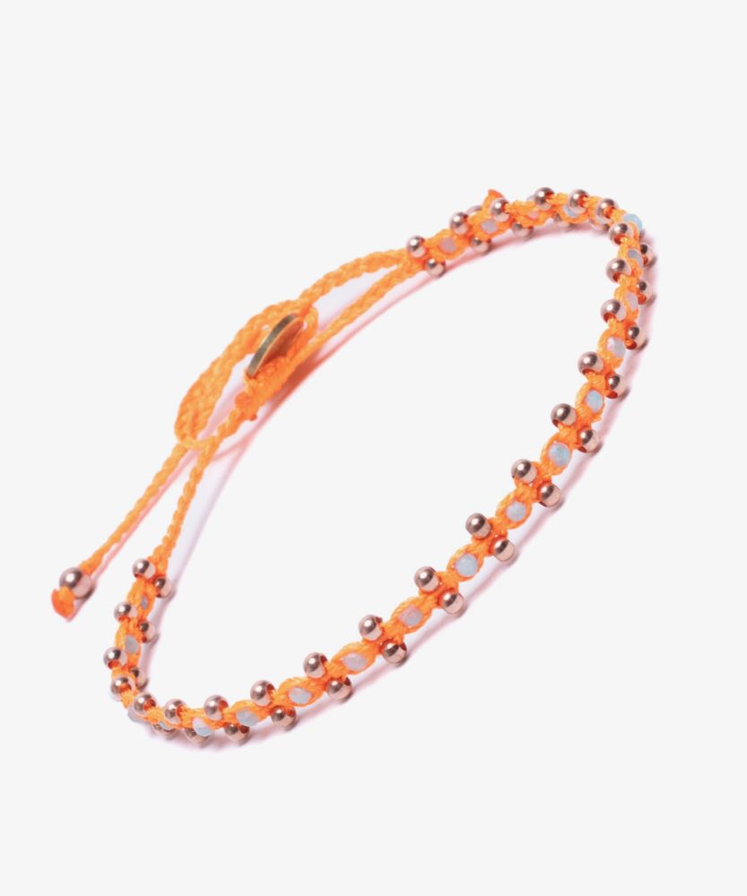 Pulsera TULIP - ANARANJADA CON PIEDRA AMAZONITA