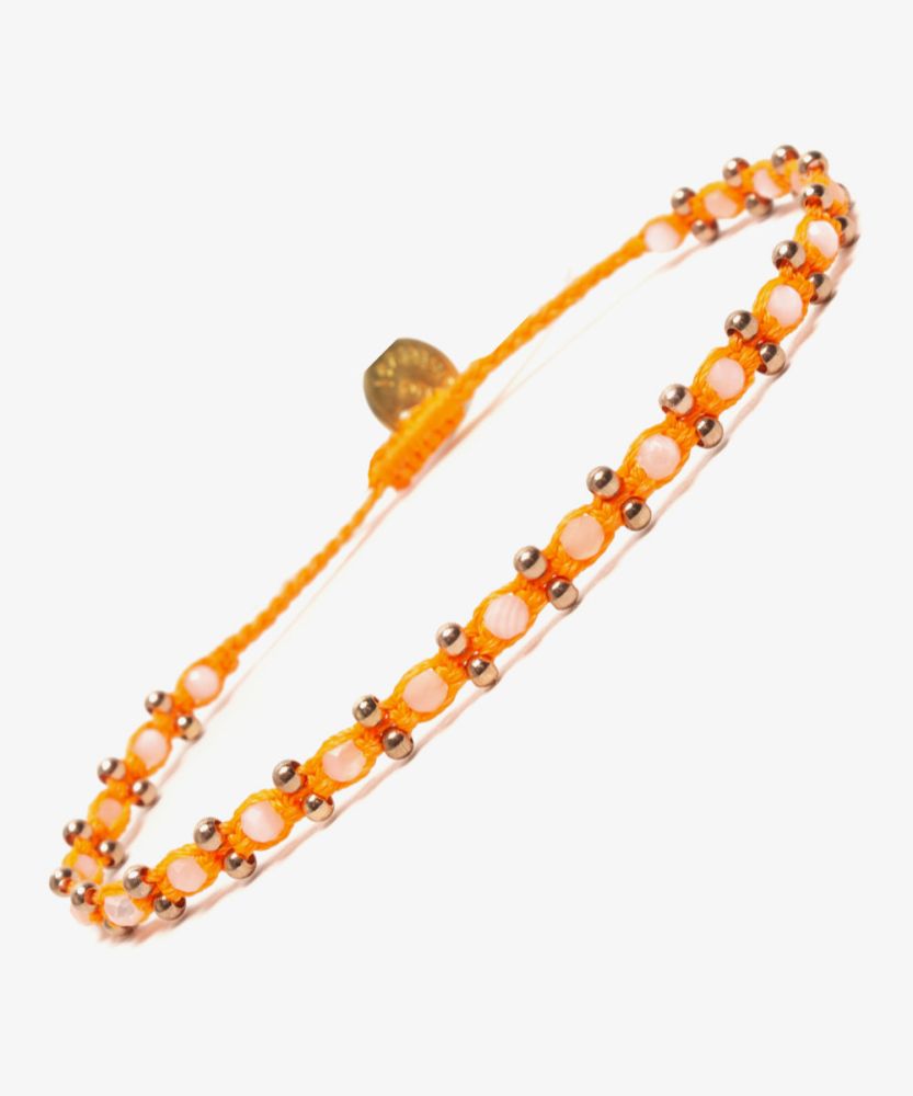 Pulsera TULIP - ANARANJADO CON PIEDRALUNA