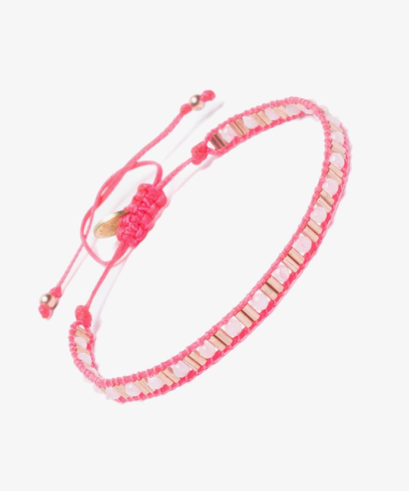 MIYUKI Pulsera - Rosado con jade malva