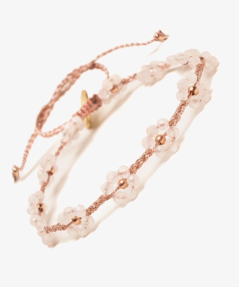 PULSERA DE PIEDRAS - FLOR
