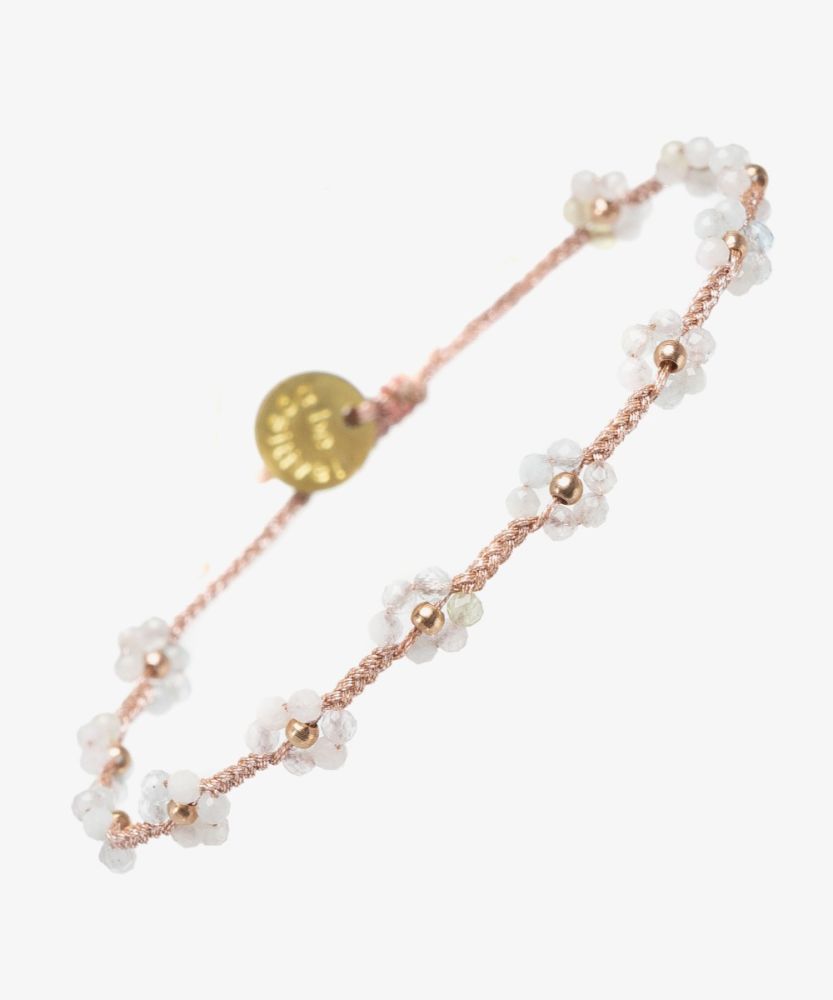 PULSERA DE PIEDRAS - FLOR