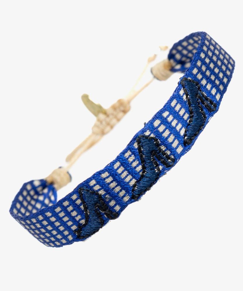 PULSERA BORDADA - TACONES AZULES