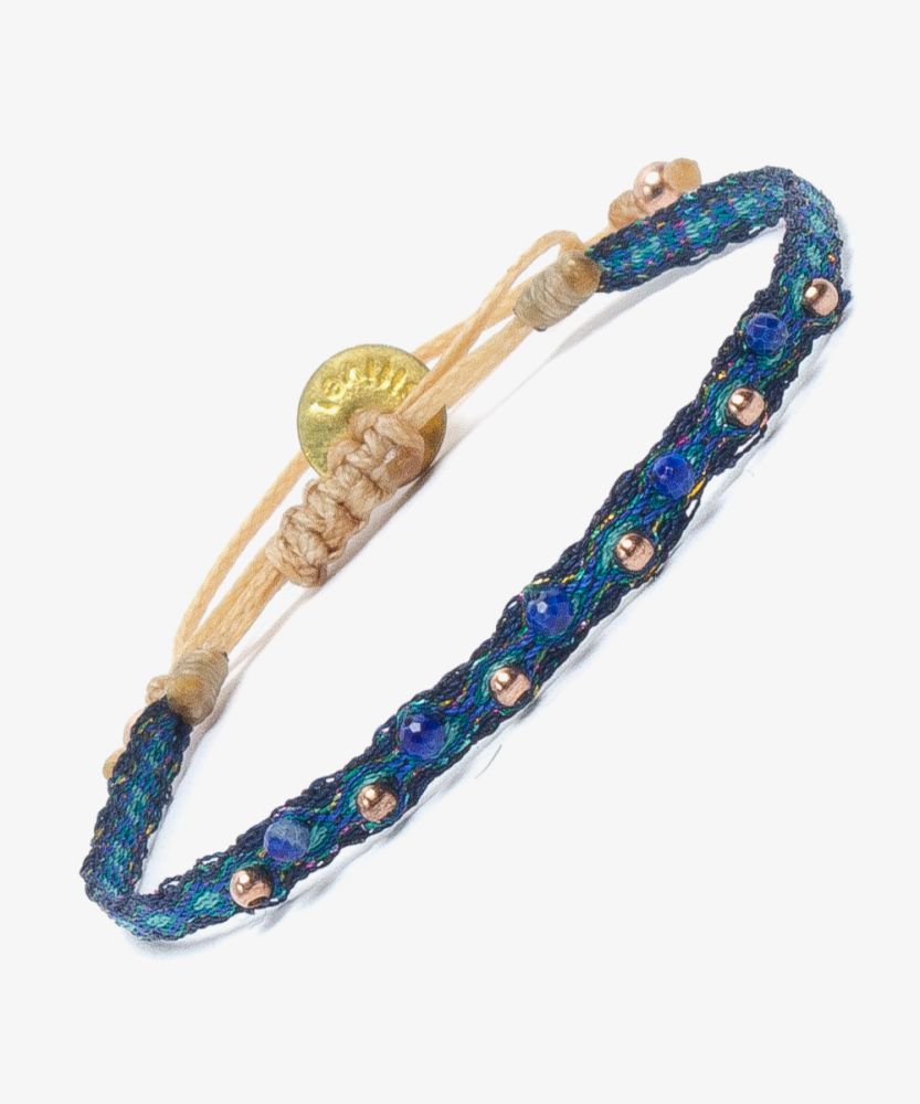 Argantina ALAMEIN 40 - AZUL CON PIEDRA Lapislazuli CON BEADS