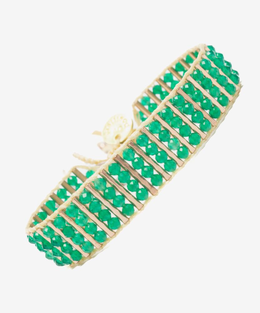BRACELET - ARTEMISA - GREEN AGATHE