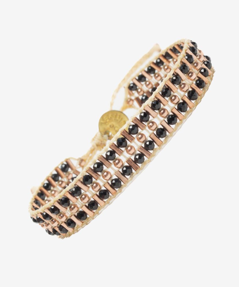 PULSERA DELIA - PIRITA NEGRA