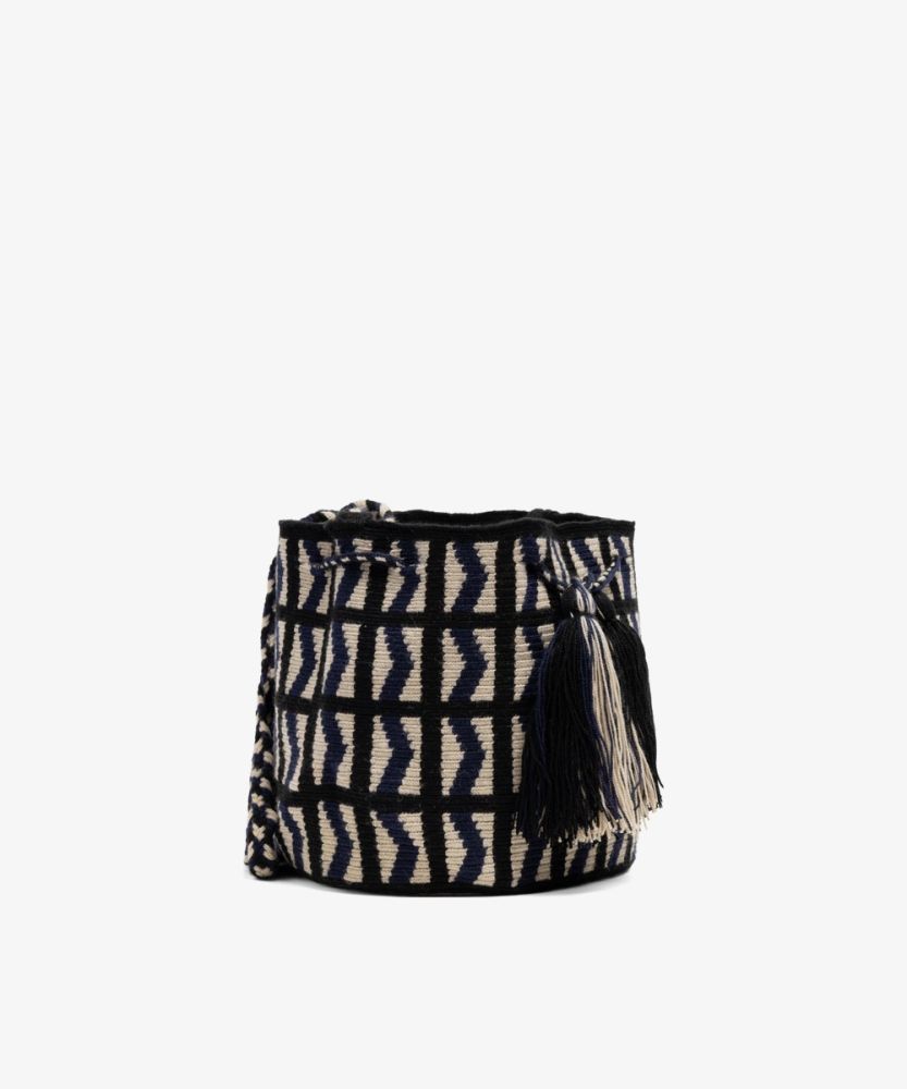 Crossbody Bag M - SHIELD - NAVY BLUE & BLACK