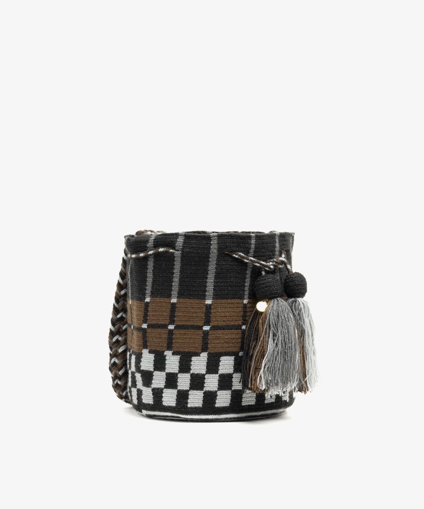 Crossbody Bag M - ADALINE- BROWN & BLACK