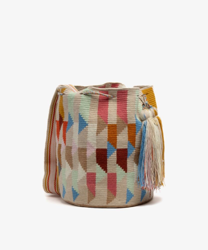 Bolso Cruzado L - SPARROW - TOASTADO Y MULTICOLOR