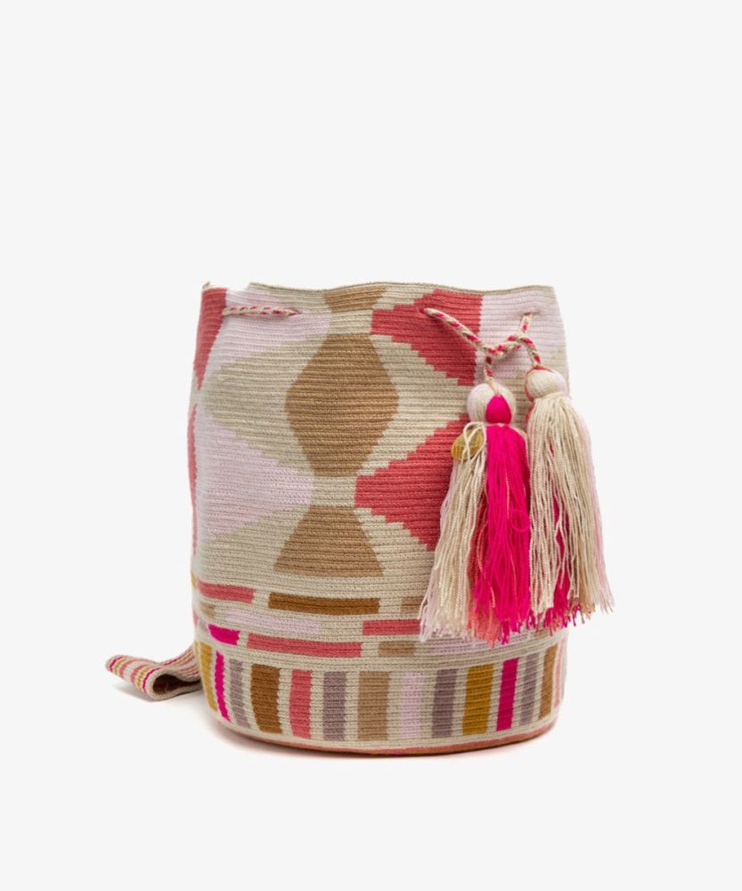 Crossbody Bag L - RIVER - PINK & TOAST